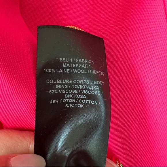 BALMAIN Double-Breasted Grain De Poudre Wool Blazer - Picture 8 of 12